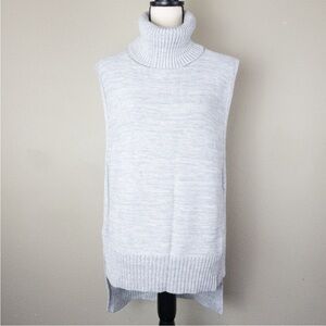 Banana Republic Gray Turtleneck sleeveless Sweater
